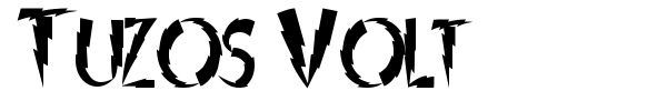 Tuzos Volt font preview
